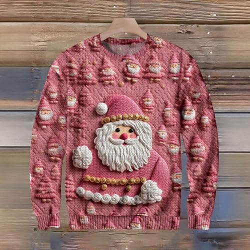 Ugly Christmas Sweater Men Holiday Pullover4