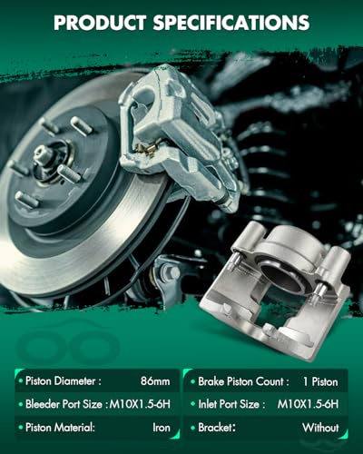Image of SCITOO 184348 184347 Front Left & Right Brake Calipers Without Bracket For Chevrolet For Express 2500 /For Express 3500 /For K3500,For Dodge For Ram 2500 /For Ram 3500,For GMC For C3500 /For K3500