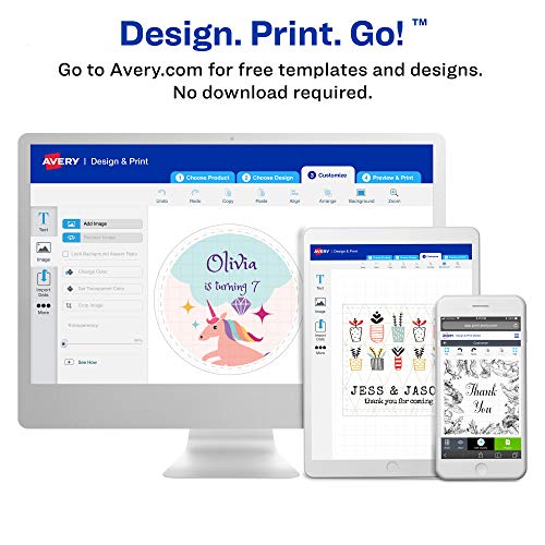 Avery Round Color Coding Labels, Removable Adhesive, Red, 0.75", 3 Pack, 3,024 Labels Total (32136) #TOP3