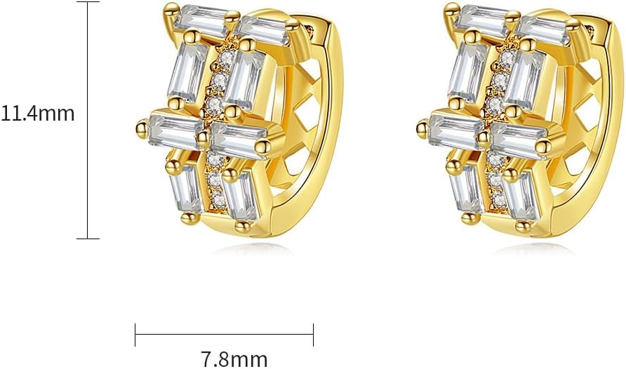 14K Gold Hoop Earrings for Women, Excellent Cut D-VVS Clarity Moissanite Earrings, Fashionable Jewelry Gift for Christmas or Birthday - Image 2