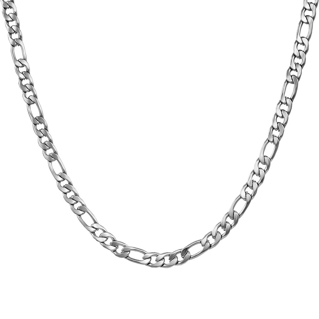 Nakabh Elegant Statement Anti-Tarnish Necklace Stainless Steel Chain (Silver) (B07W999QJH) Amazon Price History, Amazon Price Tracker