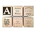 Glitzby Gotcha Day - Adoption Gift - Personalized Wooden Block Child Keepsake Gift Custom Engraved Boys and Girls Adopt Adopted Present Photo Frame