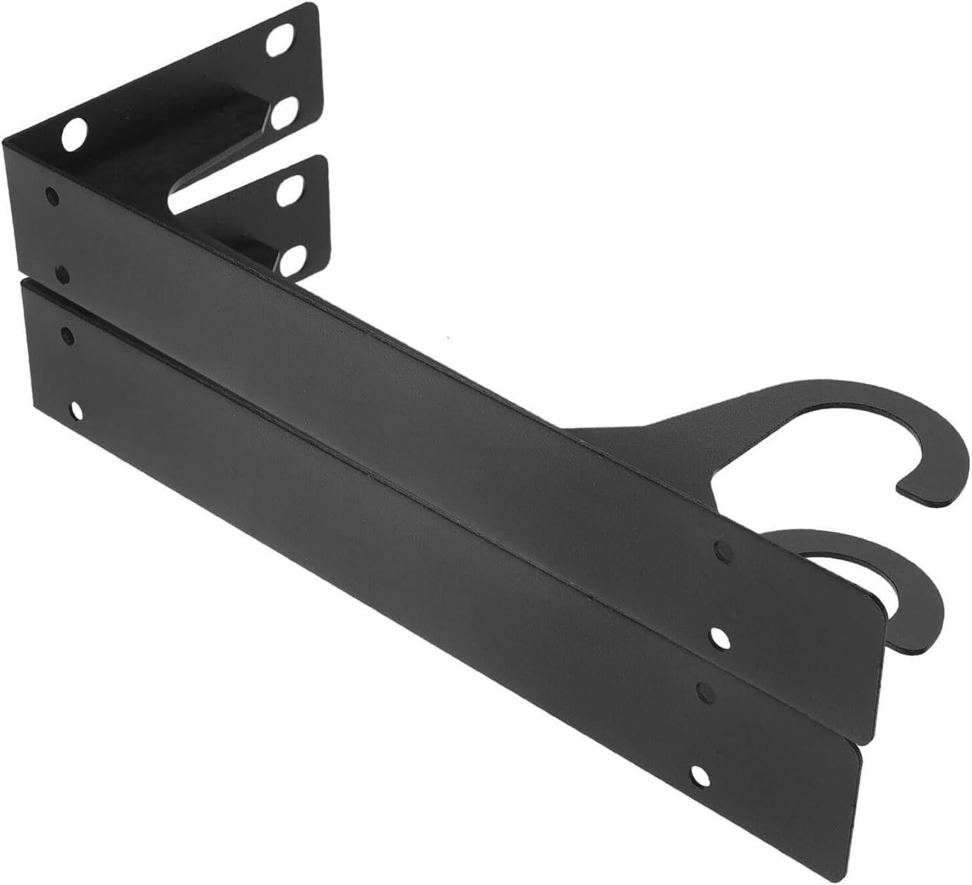 2Pcs Heavy Duty Shelf Brackets Metal Closet Rod Bracket Floating Support, for Kitchen Bathroom Office