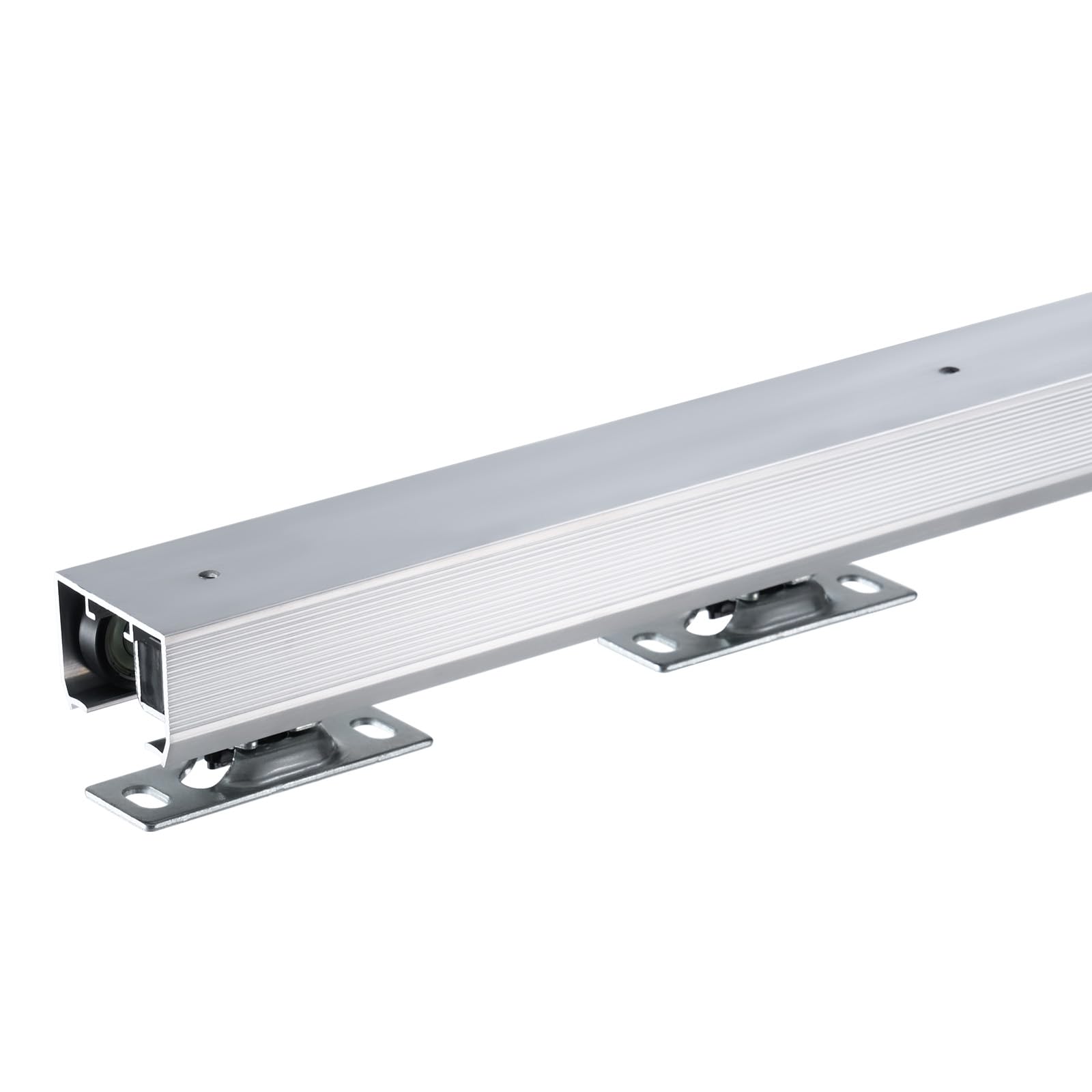 VEVOR Kit di Binari per Porte Scorrevoli a Scomparsa, per Impieghi Gravosi 1746 mm, Set di Binari e Ferramenta per Porte Scorrevoli di Qualità Commerciale per Porte Singole Larghe da 610–914 mm