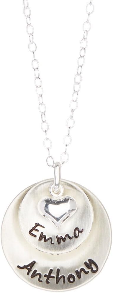 Two Name Sterling Silver Personalized Necklace - Genuine .925 Sterling Silver - Image 2