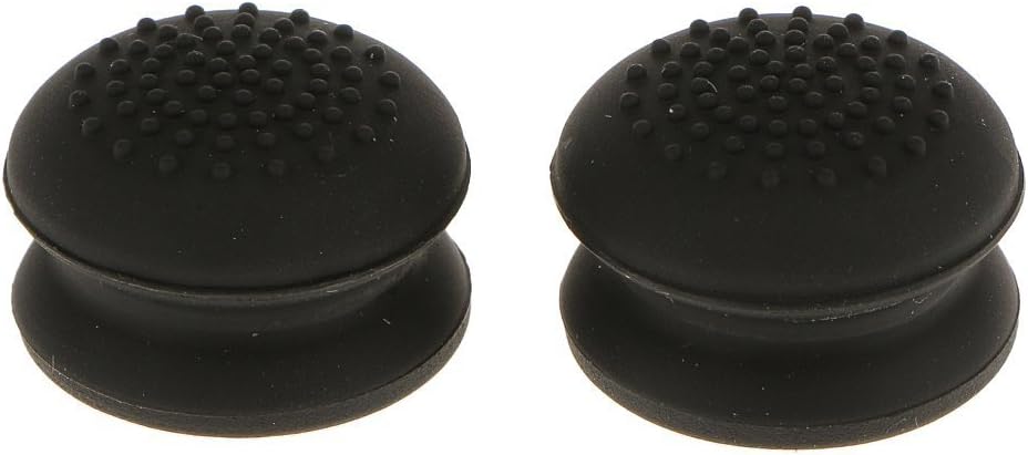 2 x Analog Gamepad Raised Antislip Thumb Stick Grips Thumbsticks Joystick Cap Cover for PS4, PS3, Xbox 360, Xbox One Controller (Black)