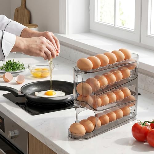 Contenedor de huevos para refrigerador vertical con capacidad de 30 unidades 4