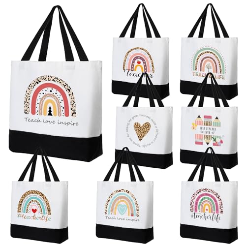 Bolsa tote de lona para maestros pack 8 unidades