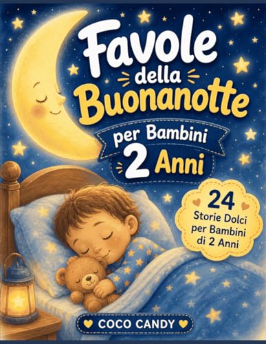 Favole della Buonanotte per Bambini di 2 Anni: 24 Storie Brevi, Semplici e Rilassanti per Aiutare i Bambini di 2 Anni ad Addormentarsi Serenamente
