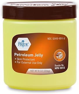 MED PRIDE Petroleum Jelly With Cocoa Butter Fragrance [ 8oz Tub ] - Skin Protectant For Dry Skin, Rashes, Minor Burns & Wo...