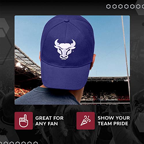 The-Game-NCAA-Adult-Relaxed-Fit-Logo-Hat-Embroidered-Logo-100-Cotton-Elevate-Your-Style-and-Show-Your-Team-Spirit-Buffalo-Bulls-Blue-Adult-Adjustable