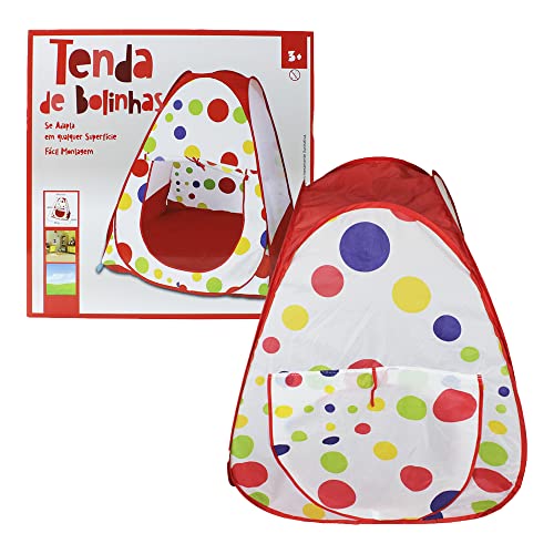 Barraca Cabana Infantil Portátil com Estampa de Bolinhas BBR TOYS