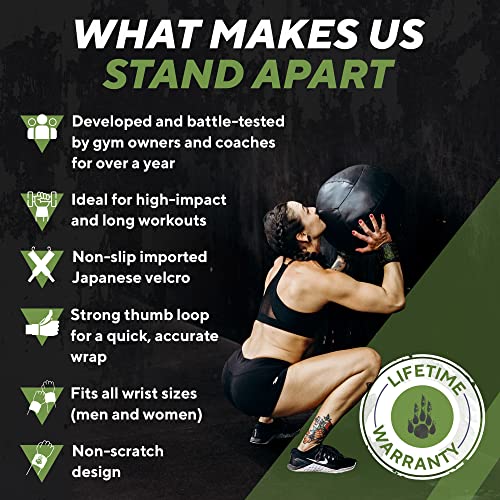 Manimal Wrist Wraps For Weightlifting (Since 2010) – Professional Wrist Straps For Men And Women – Use For Strength Training, Bodybuilding, Powerlifting, Cross Fit To Eliminate Wrist Pain In The Gym #TOP3