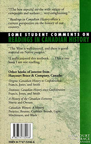 Readings Canadian History 0774732466 Book Cover