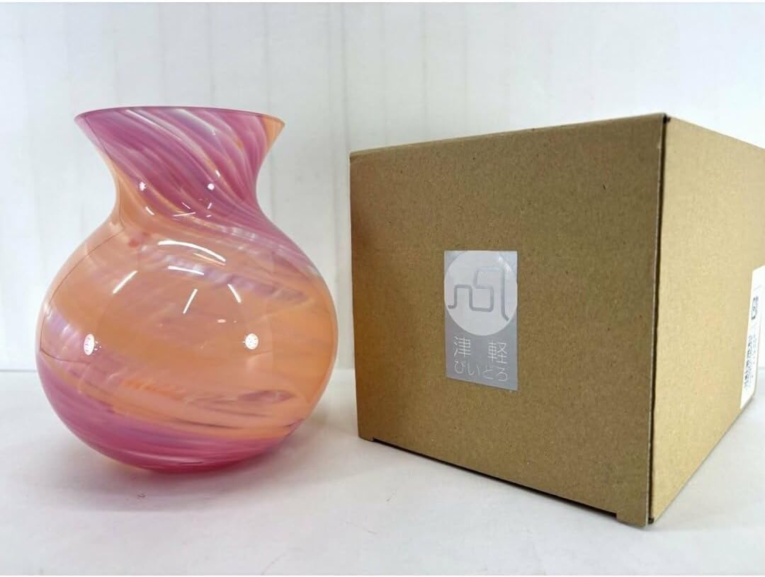 琉球ガラス 花瓶 ガラスオブジェ ガラス工芸 24cm 琉球 ガラス 花瓶