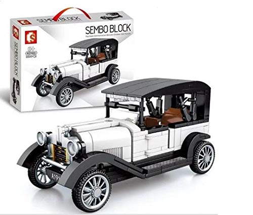 BestBuyToy Classic Vintage Car Assembling Creative Interlocking Building Blocks Vehicle Building Bricks for Kids (Vintage Car 264 pcs)