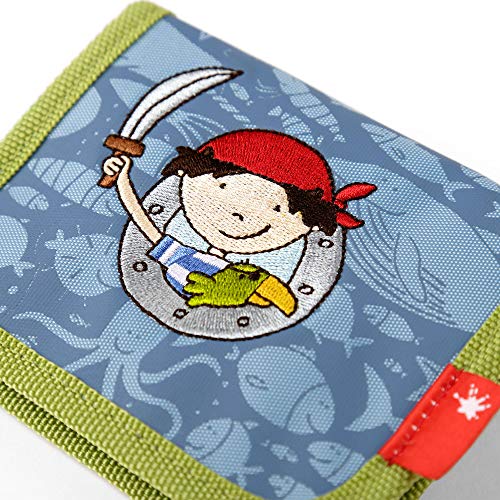 SIGIKID 24938 Brustbeutel Sammy Samoa Mädchen und Jungen Kinder-Portemonnaie empfohlen ab 3 Jahren blau/grün, 12 cm – Bild 7