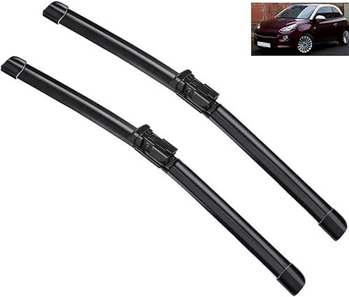 Limpiaparabrisas delantero compatible con Opel Adam 2012-2019, limpiaparabrisas limpio para ventanas, cepillos de lluvia de automóvil de 26 + 16