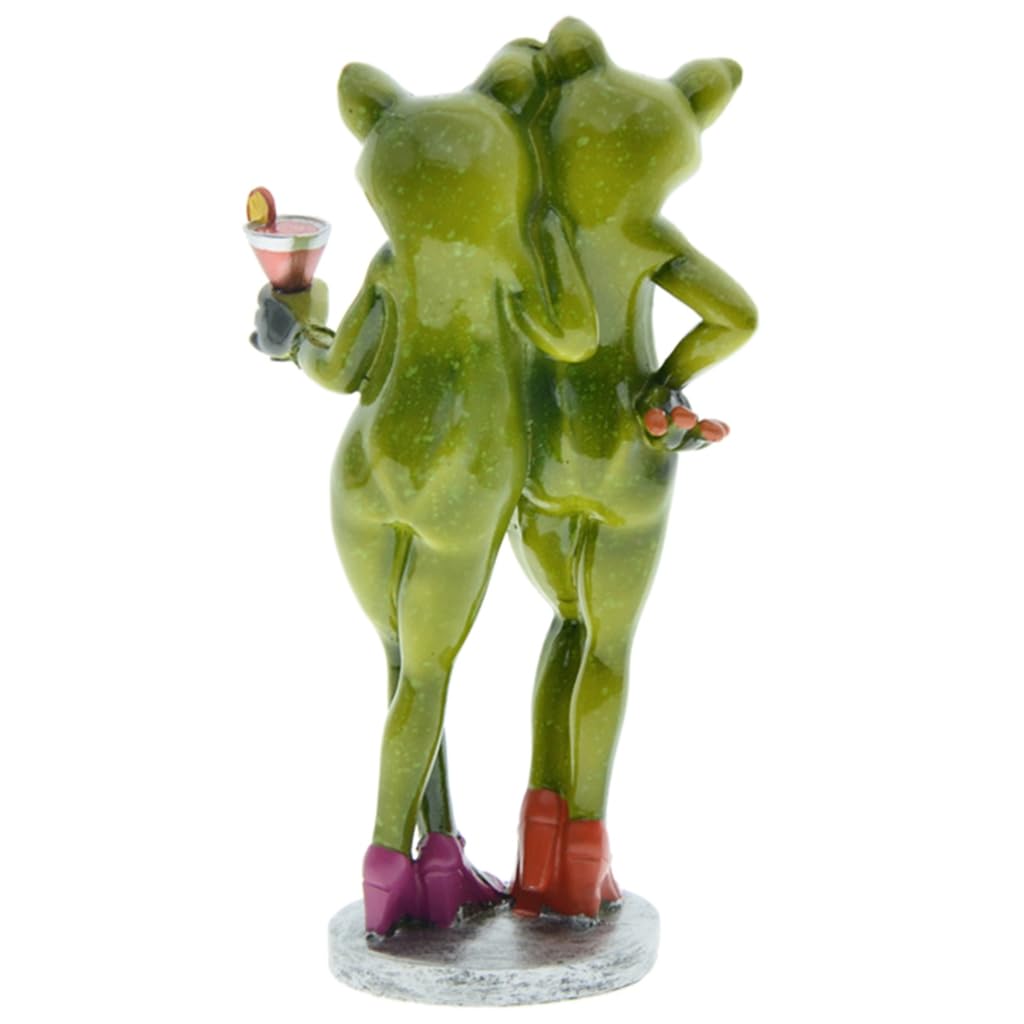Figura creativa de rana en 3D, figura de rana bailando, adorno de resina para decoración de escritorio en el hogar, oficina