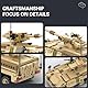 MEIEST Militärfahrzeug Bausteine Sets, gepanzerter Modell Ziegel Set Hochdetaillierter Satz für Militär Enthusiast, Jugendliche und Erwachsene (M1128 Mobile Gun System)