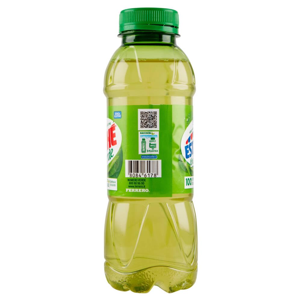 Italian Gourmet Estathe Testpaket Tè freddo verde limone pesca 36 x 400ml | Assortimento estivo in bottiglia PET; mit Aufguss in natürlichem, Gesamtnettogewicht 14,4 L + Kostenlos Polpa 400g