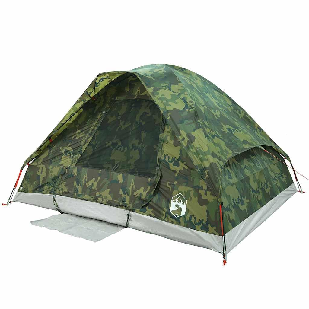 Namiot kempingowy kopułowy dla osób, szary i pomarańczowy, wodoszczelny, z przyłączem E, poliester 185T, 214 x 150 x, lekki namiot outdoorowy do trekkingu, festiwalu, biwaku, kompaktowego i