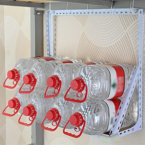 Soporte para CPU de torre, montaje en pared, estructura metálica resistente, soporte colgante para gabinete PC, soporta hasta 66 lb, fácil instalación (50 x 20 x 50 cm) miniatura 5