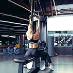 SELEWARE LAT Pull Down Bars Cable Machine Attachment Heavy Duty Steel Tubing Structure Home Gym Workout Attachments Triceps Press Down Bar for Cable Machine Back Strength Training V-Bar Rowing Set - Image 5