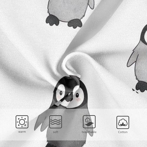 Fun Print Toddler Girls Underwear 2t Cotton Panties Little Girl Cute Black White Penguins White Kids Briefs Undies3