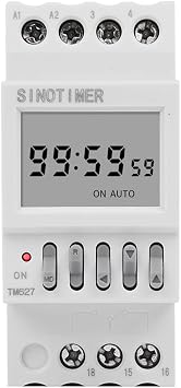 TM627 1 Second to 99 Hours Infinite Auto Cycle Time Relay Digital Programmable Timer Switch Lighting Control Programmer 12VDC/AC