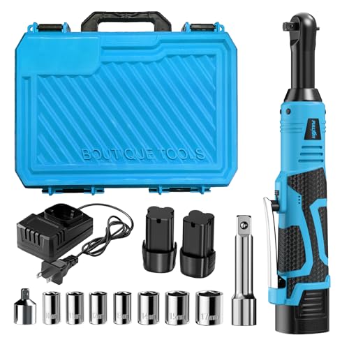 FULLYEA Cordless Electric Ratchet Wrench Set, 16.8V 3/8 cordless ratchet, 550 RPM, Variable Speed...
