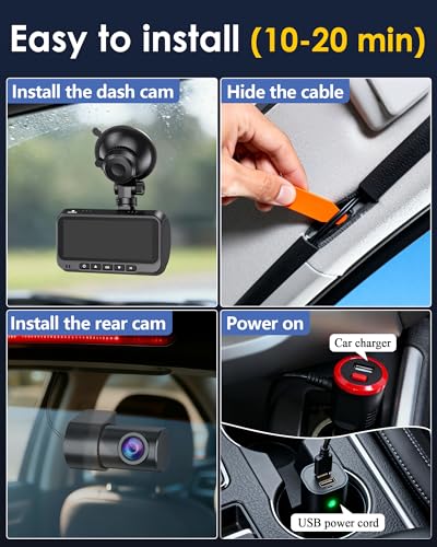 Front and Rear Dash Cam for Truck