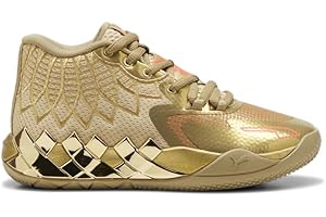 Kids Boys MB.01 Golden Child Melo Puma Basketball Sneakers