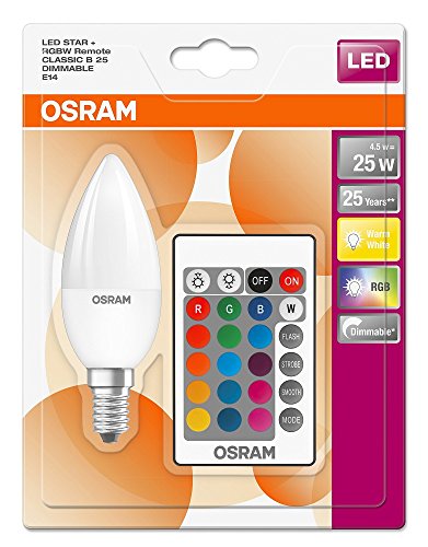 Ampoule LED E14 Osram en verre blanc pur offrant une clarté instantanée