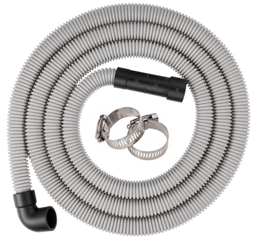 1Plusselect Drain Hose Extension Kit for Washing Machine 2.5m, 27mm