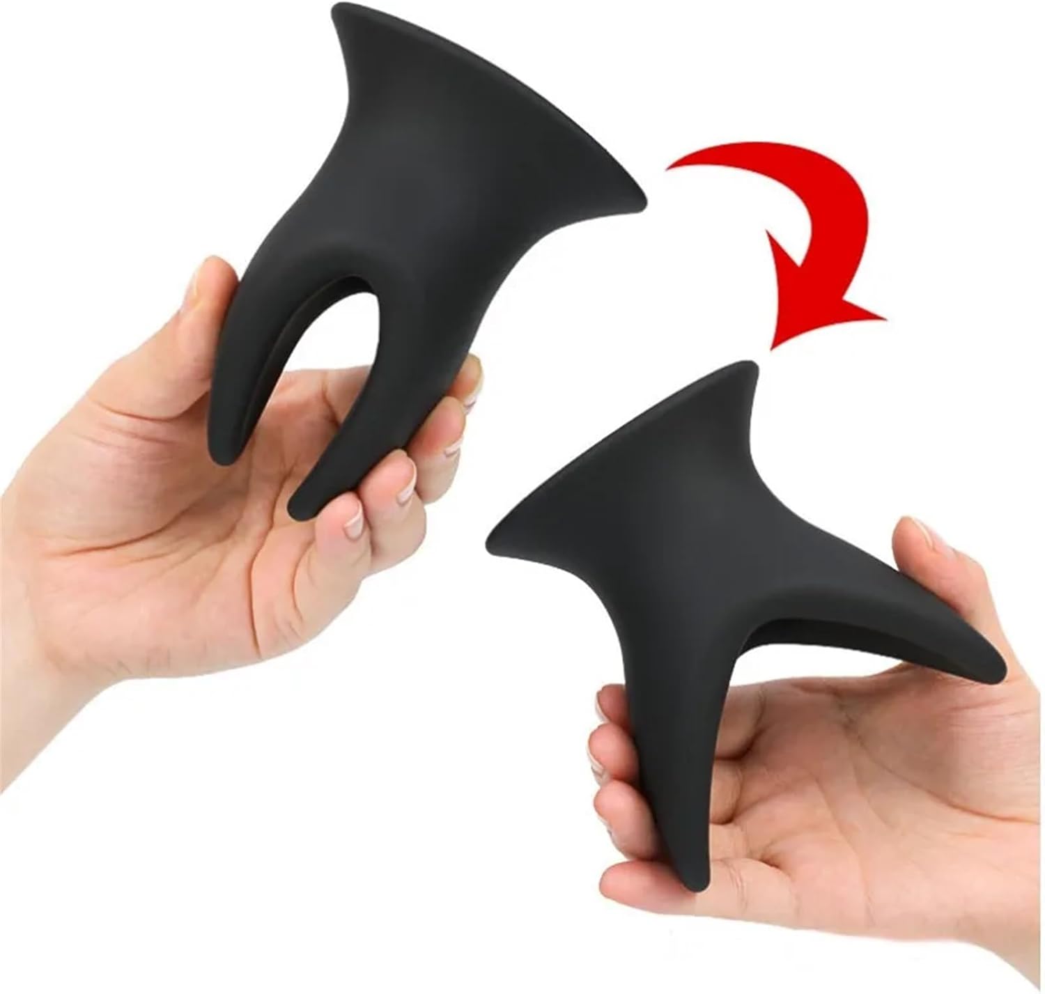 Black Hollow Butt Plug, Silicone Butt Plug Anal Expander Vaginal Expander Anal Stretcher for Anal Trainer Anal Play, BDS Adult Sex Toys Anal Toys for Men & Women Gay Couples(M): L