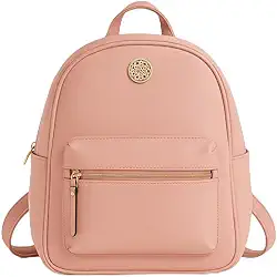 Mochila Feminina Luxo Monogramada Estilo Grife Internacional Alças Confortáveis Ajustáveis Zíper Dourado Espaço Interno Grande Bolsa Casual, Trabalho e Passeio