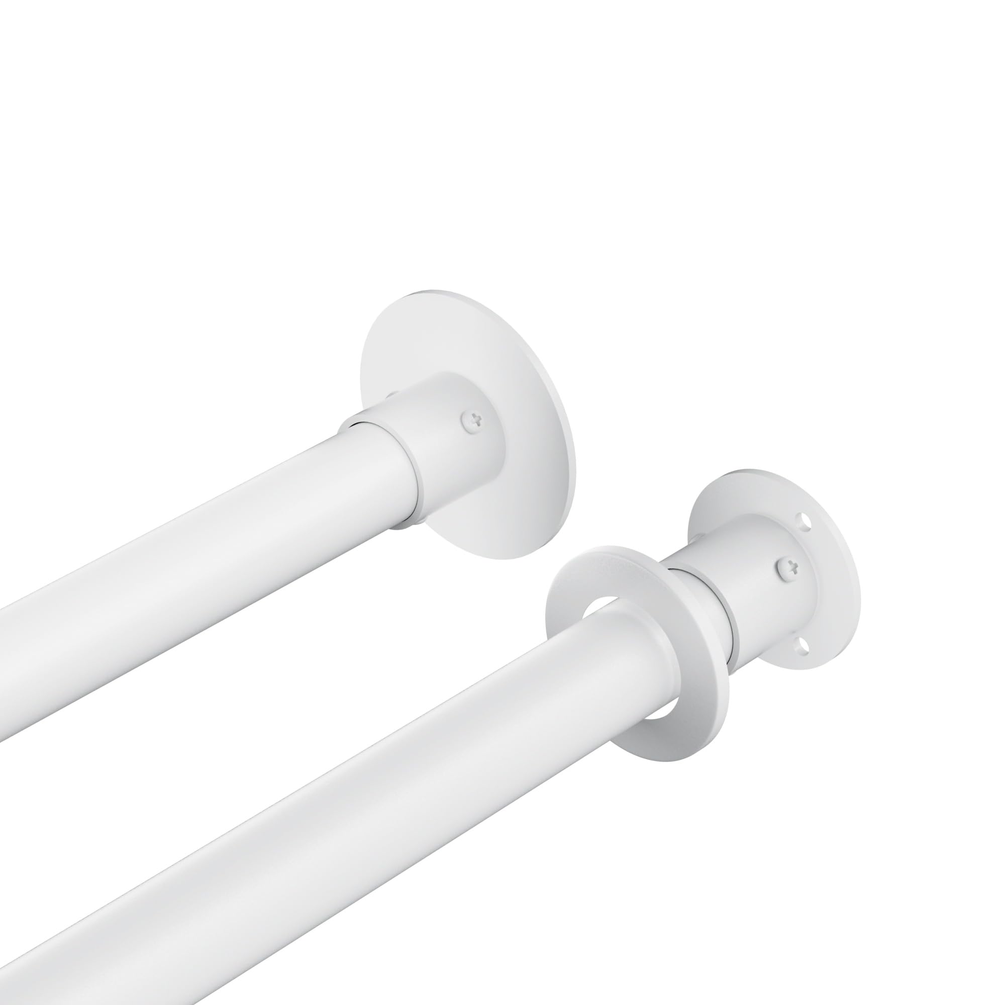 Onpira® Eck-Duschvorhangstange Teleskop L-Form 90–180 cm – Edelstahl, selbstklebend oder schraubbar – Ohne Bohren – In Silber, Schwarz, Weiß – 12 Varianten wählbar (Selbstklebend Edelstahl, 90x180cm)