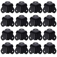 Eckenschutz Metall: 16pcs Eckenschutz Schwarz Protektoren Audio Lautsprecher Eckenschutz Für Kleine Und MittelgroßE Lautsprecher Oder Holzkisten