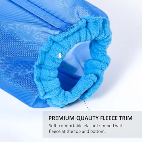 Image of Universal Size Horse Leggings Fine Mesh Greatly Reduce Stomping Breathable Horse Boots Leg Wraps (Set of 4) Blue