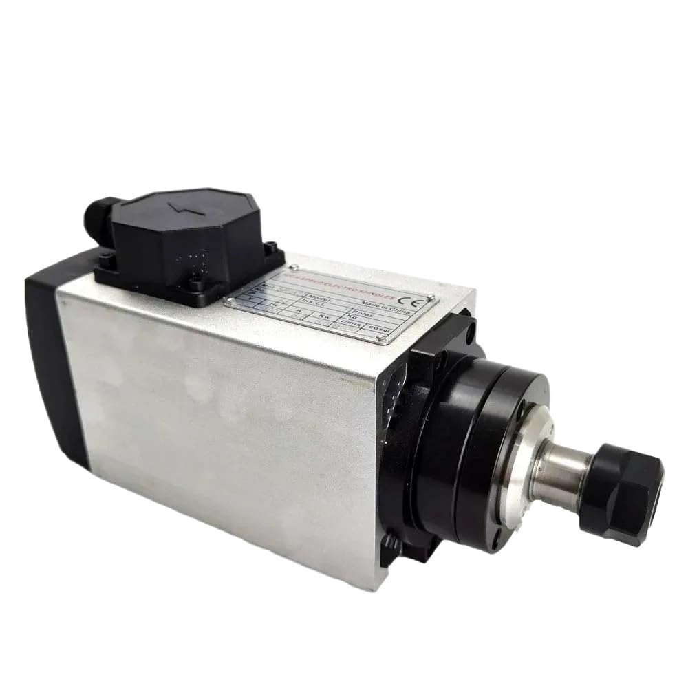 Quadrato 300Hz del motore mandrino raffreddato ad aria di di 3KW ER20 for la fresatrice 'incisione del router di lavorazione del legno(3KW 220V)