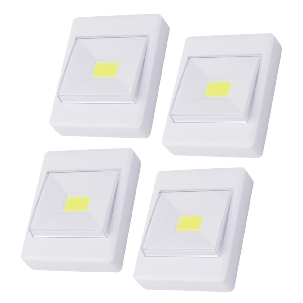 Toddmomy 4pezzi Lampade Cob Led Da Parete Per Interni Luci Sotto Pensile Cucina Con Autoadesivo Luce Bianca Senza Batteria Stile Casuale Per Armadio Corridoio e Ripostiglio