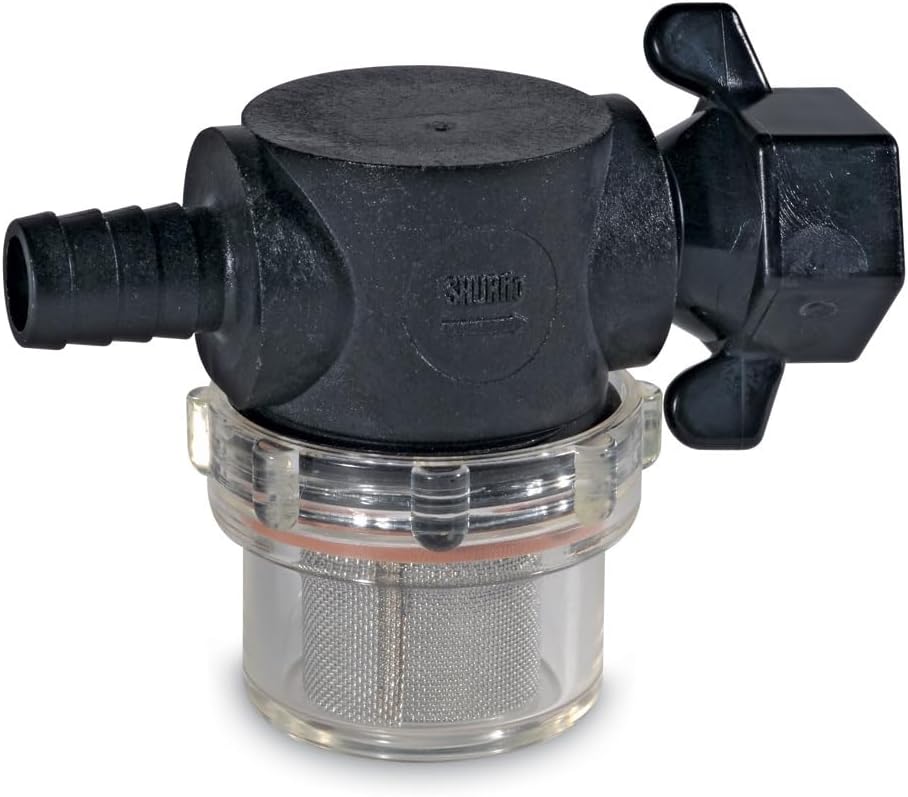 SHURFLO 255-325 1/2" Barb Swivel Nut Strainer image 2