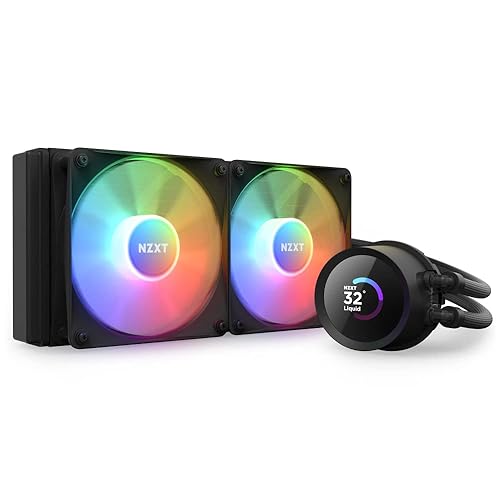Miniatura 10 de NZXT Kraken 280 RGB - RL-KR280-W1 - Enfriador líquido de CPU AIO de 11.024 in - Pantalla LCD cuadrada personalizable de 1.54 pulgadas para imágenes,