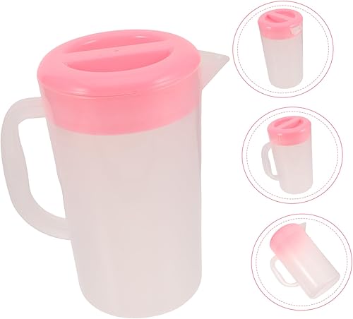 Miniatura 9 de DOITOOL Recipiente de almacenamiento de bebidas de gran capacidad, resistente al calor, jarra de agua fría, jarra de jugo de plástico, tetera para