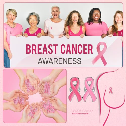 Hoteam 800 Pcs Breast Cancer Ribbon Pins Pink Ribbon Pins Breast Cancer Awareness Lapel Pin Hope Pink Ribbon Lapel Pin Awareness Lapel Pins Gifts Charity Public Fundraiser Supplies4