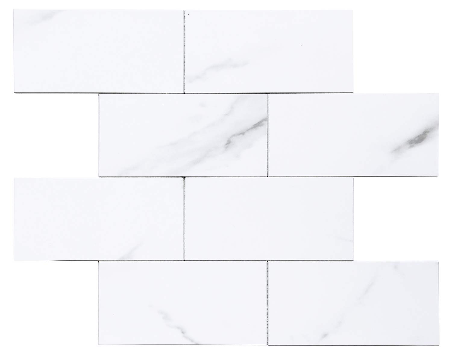 Peel and Stick Backsplash, Stick on Backsplash,Matte Subway Tile for
