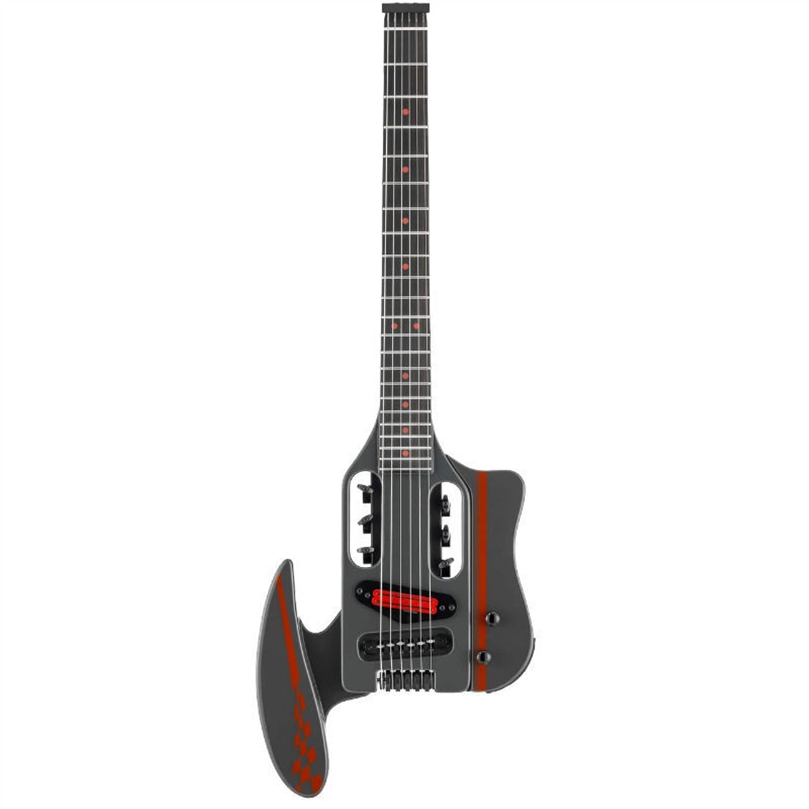 Przenośna Podróżna Gitara Elektryczna Bezgłowa Z Przetwornikami Dwuścieżkowymi Profesjonalna Bezgłowy Gitara Elektryczna