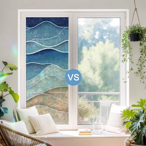 Vinilo decorativo de ventana azul claro 17.7x78.7 in miniatura 3