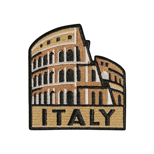 Vagabond Heart Italy Patch - Italy Embroidered Souvenir Badge - Iron On Applique